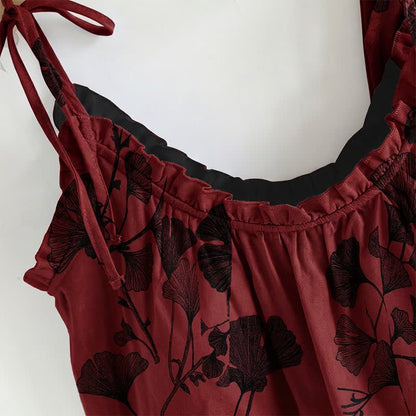Elegantes Ginkgo-Baumwoll-Pyjama-Set - image 4