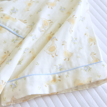 Dreiteilige Loungewear aus Baumwoll-Duck-Print - image 7