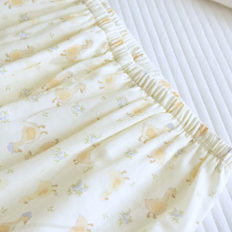 Dreiteilige Loungewear aus Baumwoll-Duck-Print - image 11