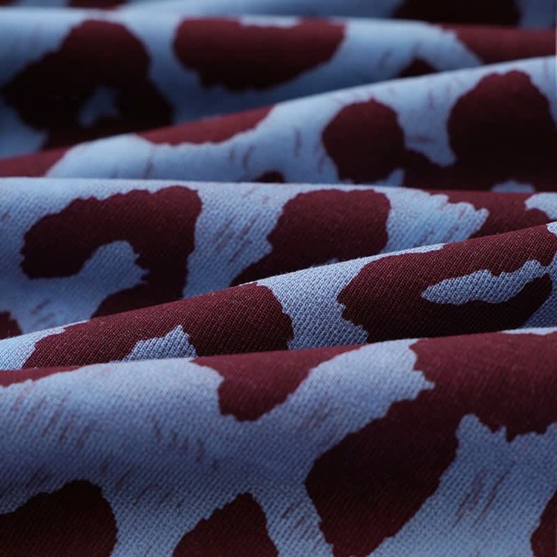 Loungewear-Set mit blauem Leopardenmuster - image 10