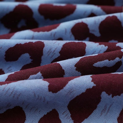 Loungewear-Set mit blauem Leopardenmuster - image 10