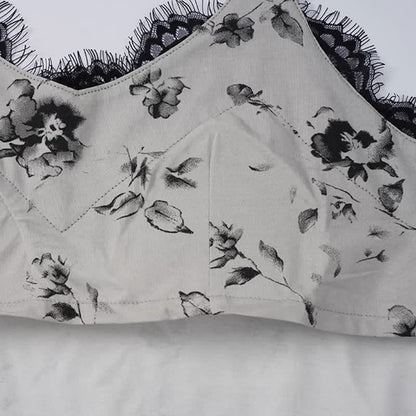 Romantisches Pyjama-Set mit floraler Spitze - image 5