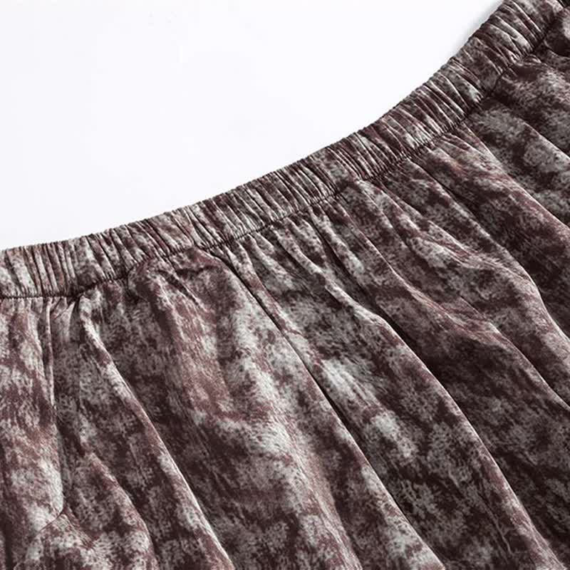 Pyjama-Set mit Vintage-Print: Trägertop und Shorts - image 6