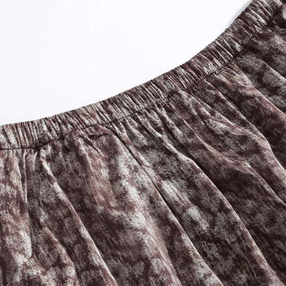 Pyjama-Set mit Vintage-Print: Trägertop und Shorts - image 6