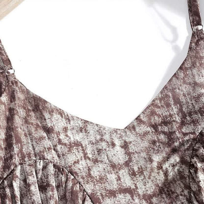 Pyjama-Set mit Vintage-Print: Trägertop und Shorts - image 5