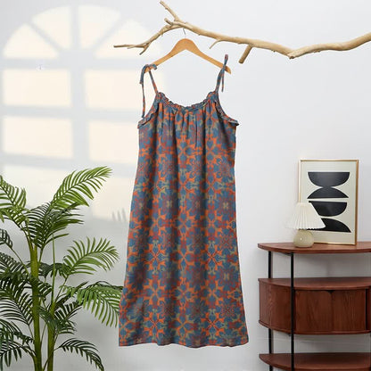 Vintage Boho Baumwoll-Cami-Nachtkleid - image 4