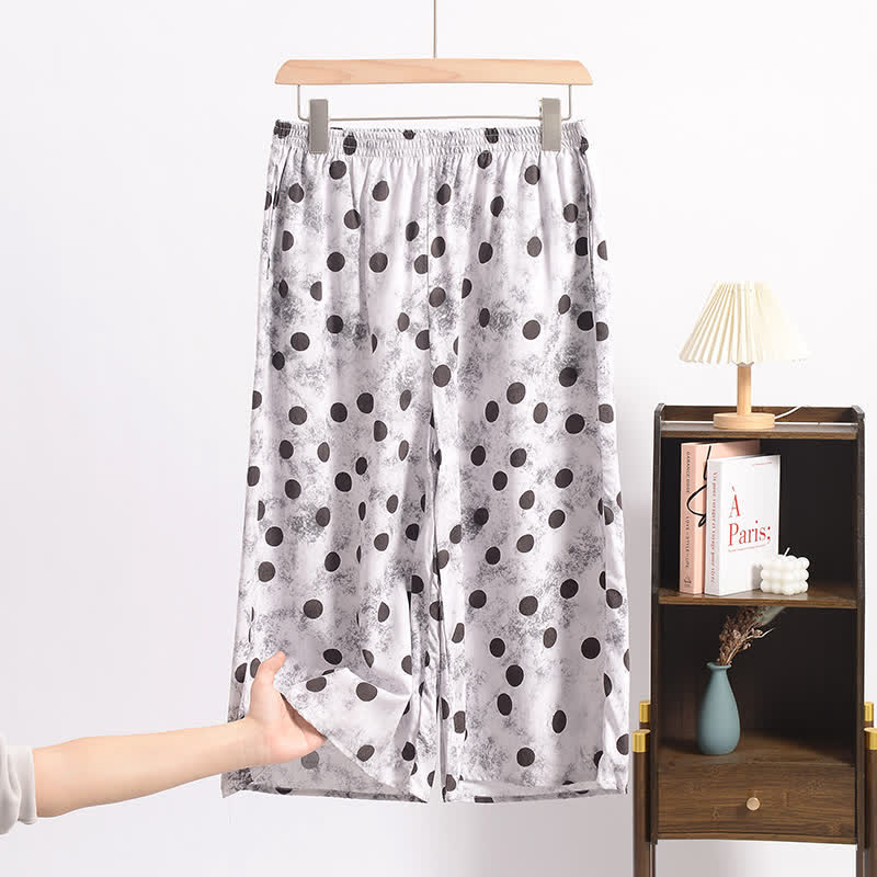Gepunktete, kurze Pyjamahose - image 2