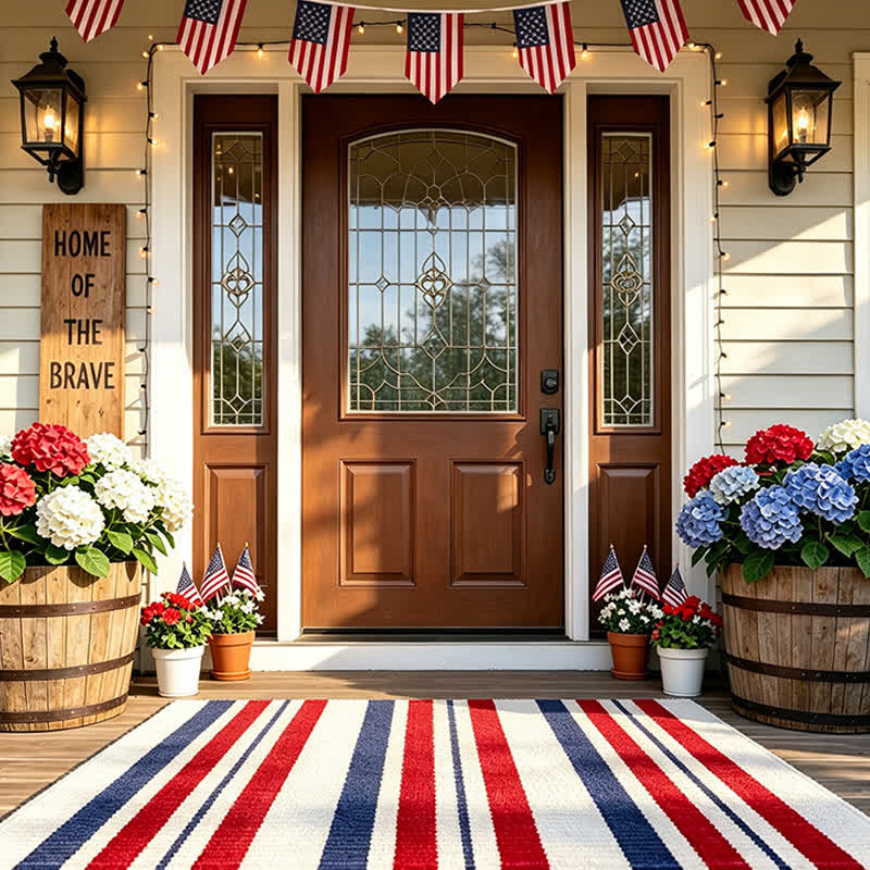 Patriotischer Americana-Streifen-Outdoor-Teppich - image 2