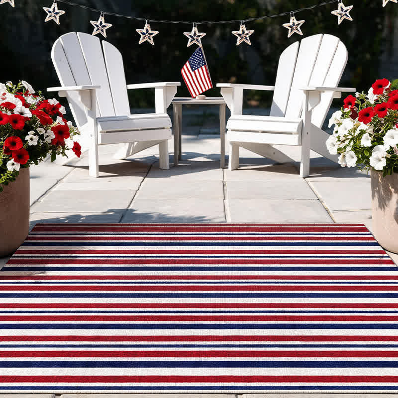 Patriotischer Americana-Streifen-Outdoor-Teppich - image 7