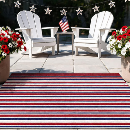 Patriotischer Americana-Streifen-Outdoor-Teppich - image 7