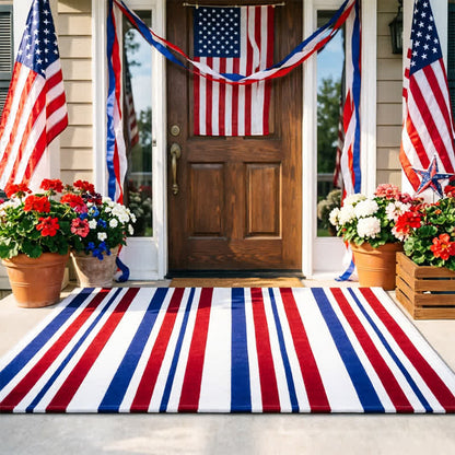 Patriotischer Americana-Streifen-Outdoor-Teppich - image 5