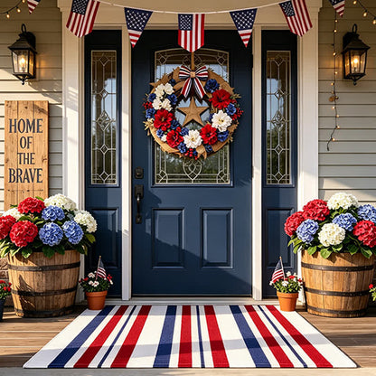Patriotischer Americana-Streifen-Outdoor-Teppich - image 1