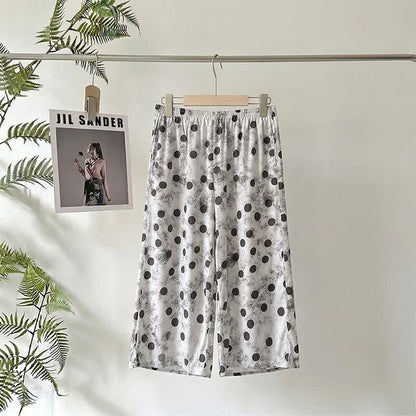 Gepunktete, kurze Pyjamahose - image 1