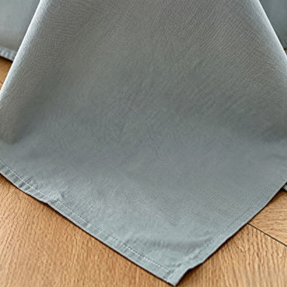 Vintage-Bettwäsche-Set mit Streifen und Muschelkante - image 4