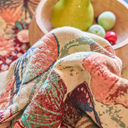 Verzauberte Tagesdecke aus Musselin mit Schmetterlings- und Blumenmuster - image 4