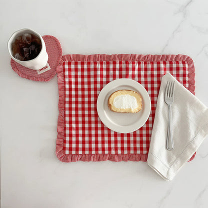 Weiches, minimalistisches, gestreiftes Tischset aus Baumwolle - image 3