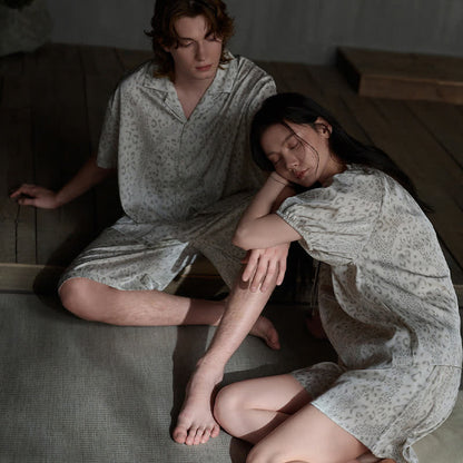 Seidensatin-Loungewear-Set für Sie und Ihn - image 1