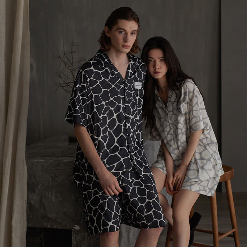 Partner-Pyjamas mit unregelmäßigem Steinmuster - image 1