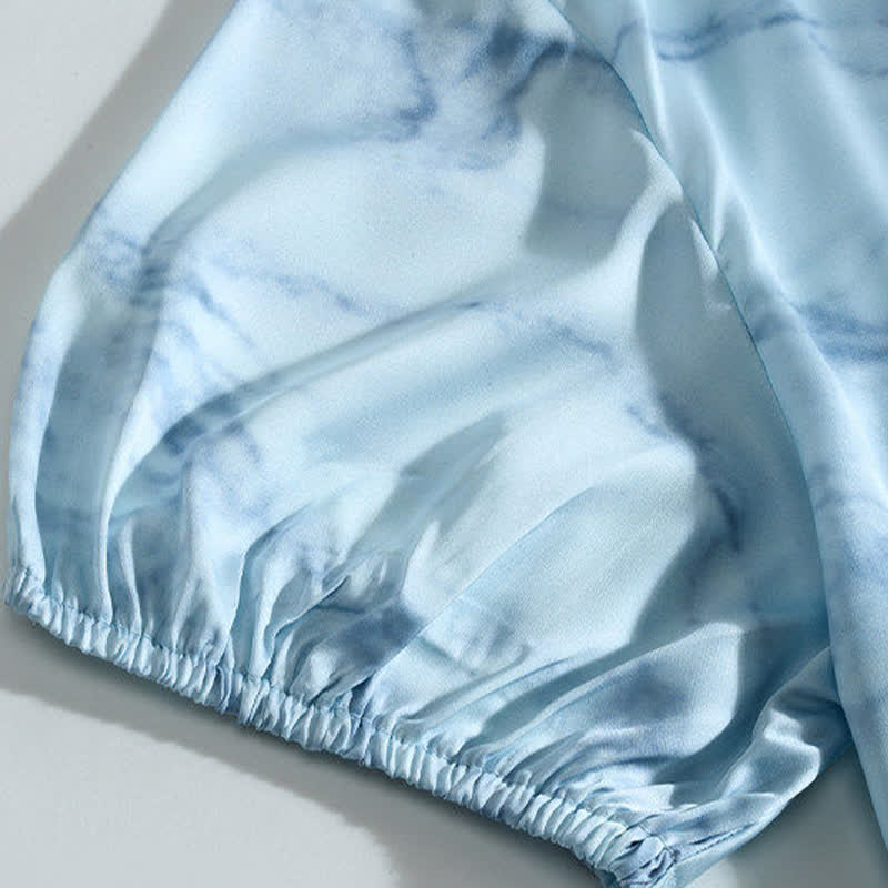 Loungewear-Set in Blau-Aquarell für Sie und Ihn - image 12