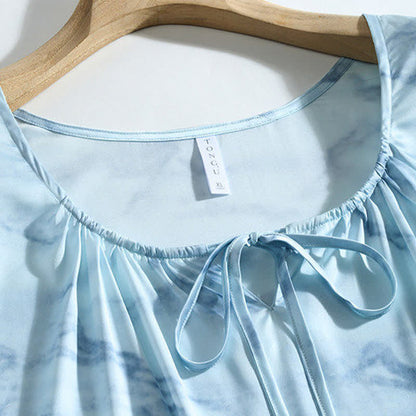 Loungewear-Set in Blau-Aquarell für Sie und Ihn - image 11