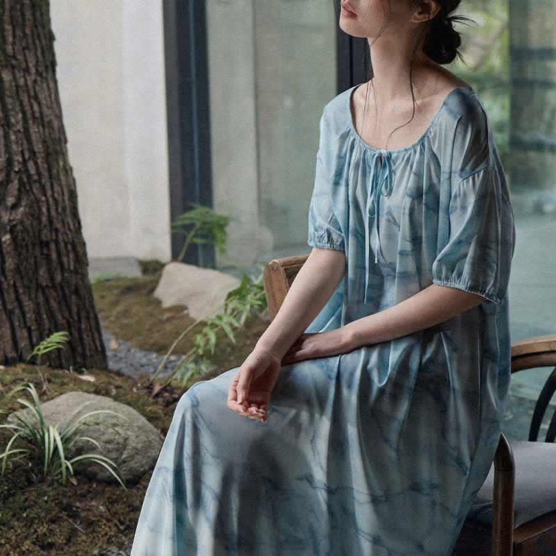 Loungewear-Set in Blau-Aquarell für Sie und Ihn - image 8