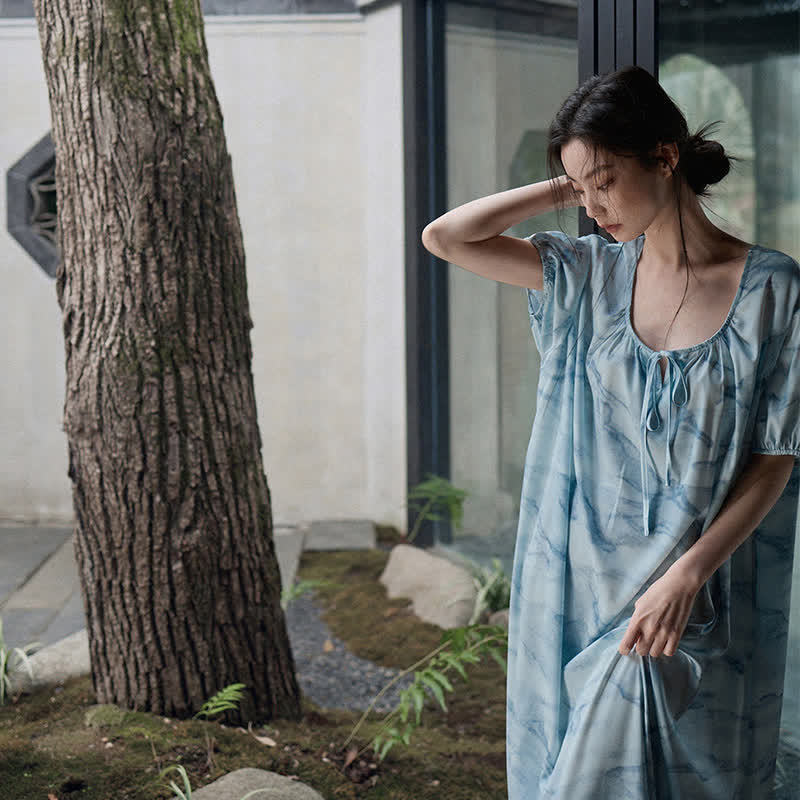 Loungewear-Set in Blau-Aquarell für Sie und Ihn - image 10