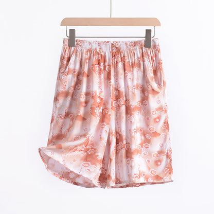 Sommerliche, geblümte Baumwoll-Shorts zum Entspannen - image 4