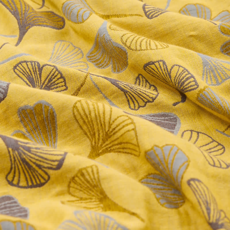 Haargummis mit Ginkgo-Print, 3er-Set - image 6