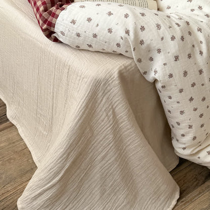 Bettwäsche-Set aus weicher, kuscheliger, weicher Baumwolle mit Kirsch-Gingham-Muster - image 6