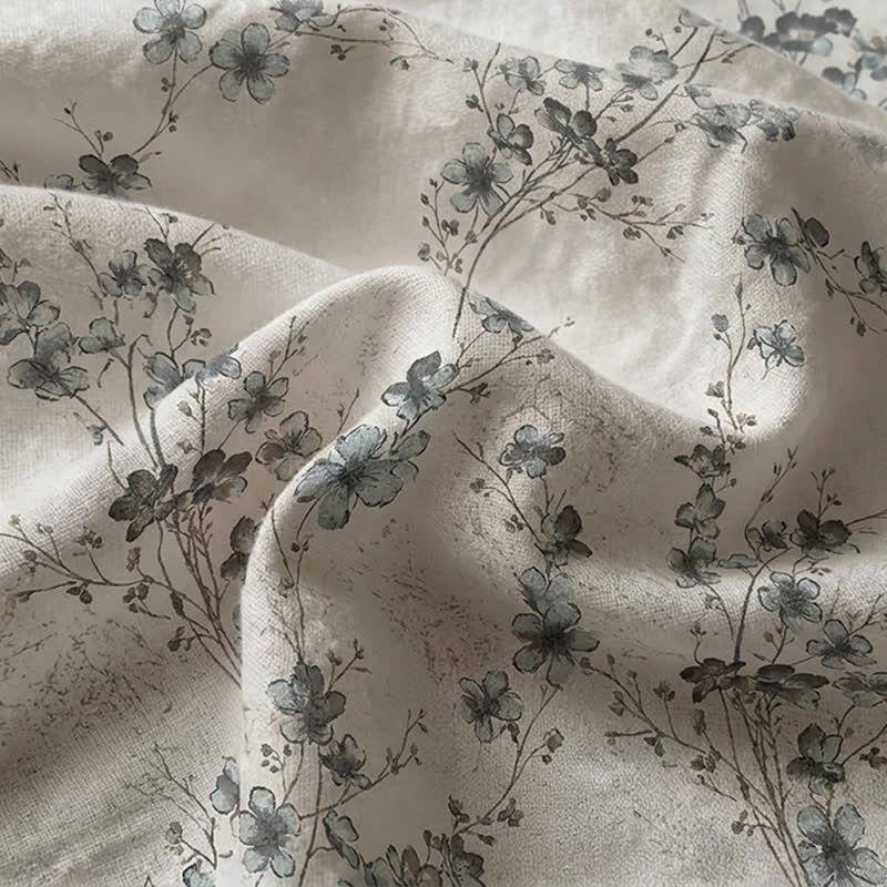 Tagesdecke aus reiner Baumwolle mit Blumenmuster im Vintage-Stil - image 5
