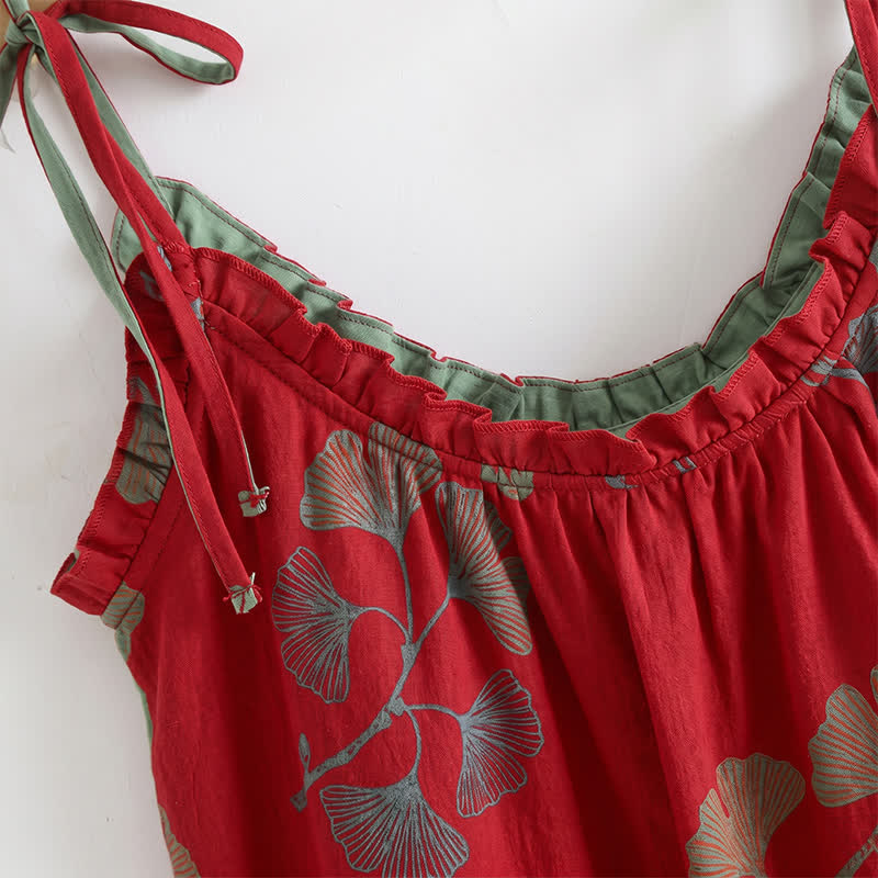 Elegantes Ginkgo-Baumwoll-Pyjama-Set - image 13