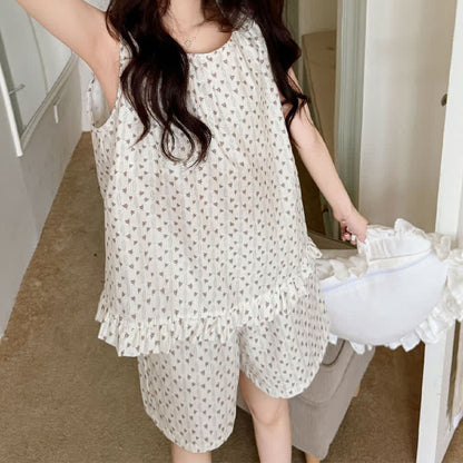 Ärmelloses Loungewear-Set aus süßer Baumwolle - image 3