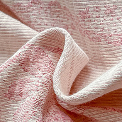 Bettwäsche-Set aus gewaschener Baumwolle mit Jacquard-Muster und botanischem Muster - image 2