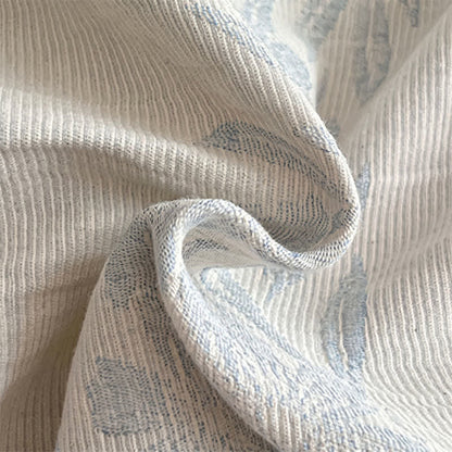 Bettwäsche-Set aus gewaschener Baumwolle mit Jacquard-Muster und botanischem Muster - image 14