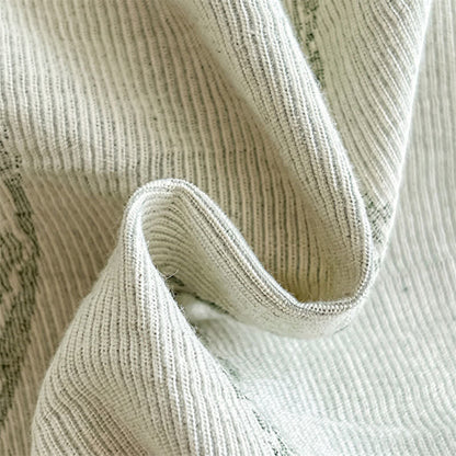 Bettwäsche-Set aus gewaschener Baumwolle mit Jacquard-Muster und botanischem Muster - image 18