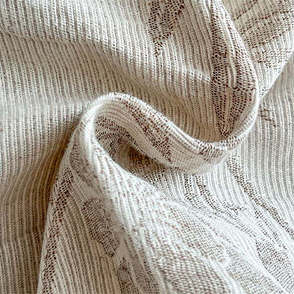 Bettwäsche-Set aus gewaschener Baumwolle mit Jacquard-Muster und botanischem Muster - image 10