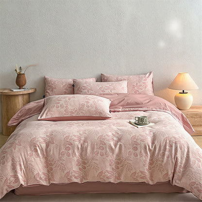Bettwäsche-Set „Botanical Whisper“ aus gewaschener Baumwolle mit Jacquard-Muster - image 1