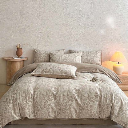 Bettwäsche-Set „Botanical Whisper“ aus gewaschener Baumwolle mit Jacquard-Muster - image 9