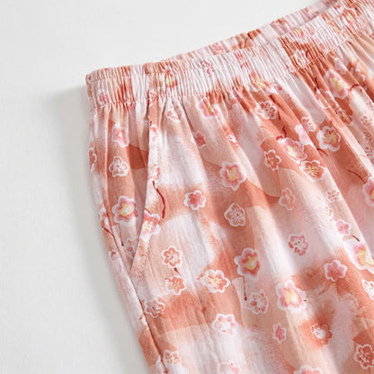 Sommerliche, geblümte Baumwoll-Shorts zum Entspannen - image 2