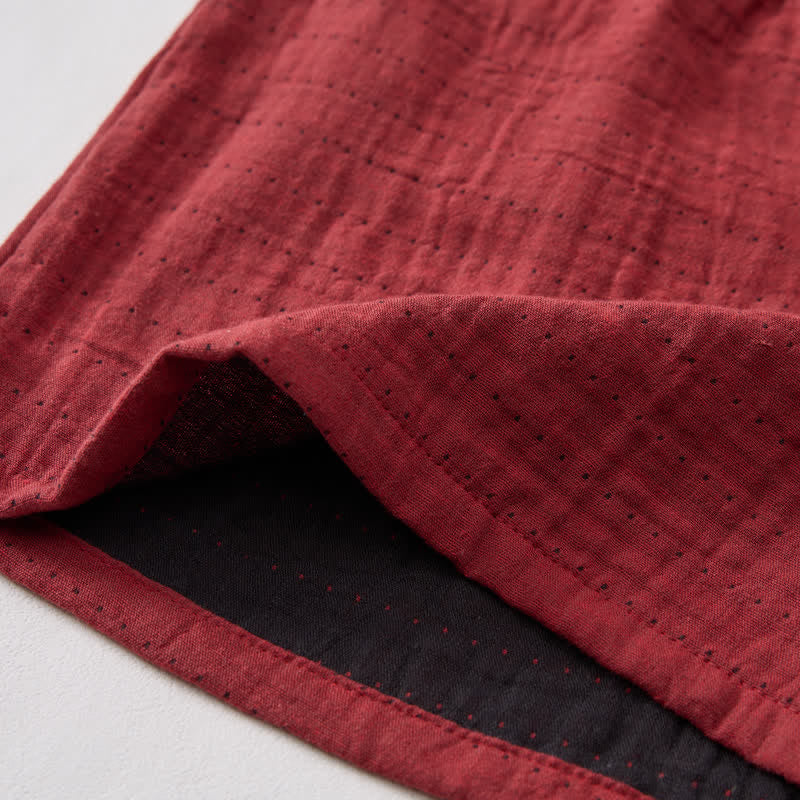 Lässige Lounge-Shorts aus Baumwollgaze mit Kordelzug - image 13