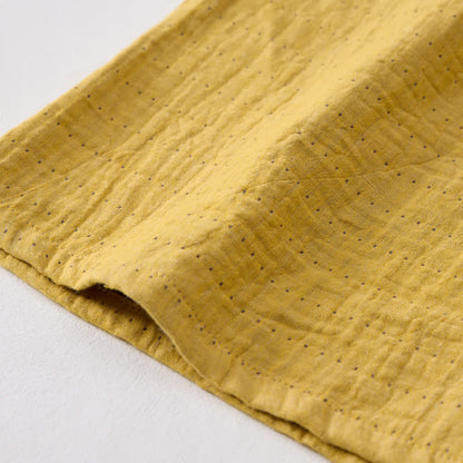 Lässige Lounge-Shorts aus Baumwollgaze mit Kordelzug - image 21