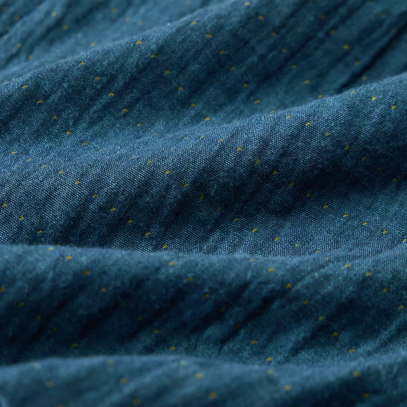 Lässige Lounge-Shorts aus Baumwollgaze mit Kordelzug - image 32