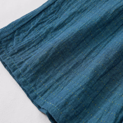 Lässige Lounge-Shorts aus Baumwollgaze mit Kordelzug - image 30