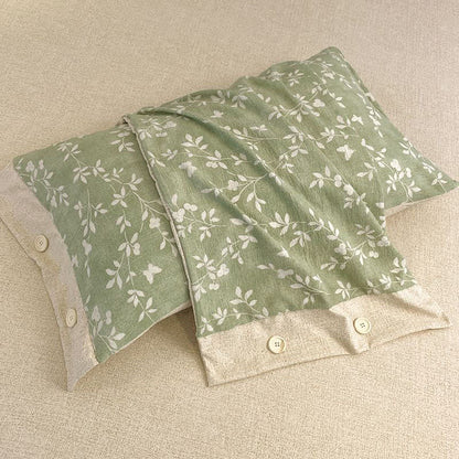 Baumwoll-Leinen-Decke mit Rankenmuster - image 4