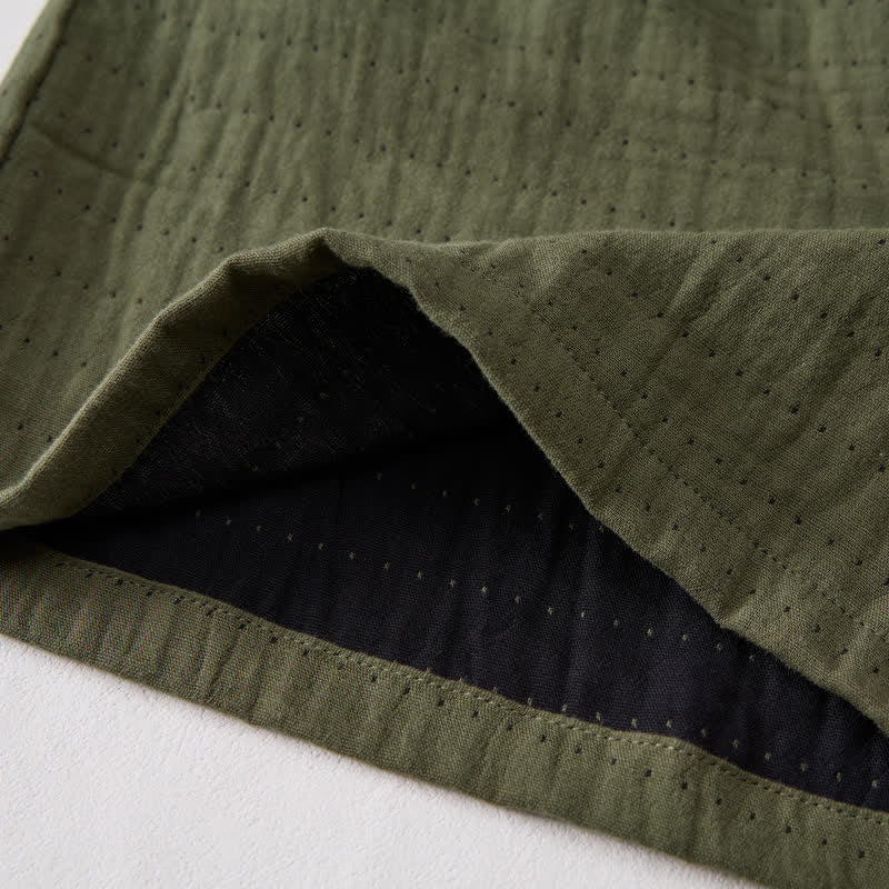 Lässige Lounge-Shorts aus Baumwollgaze mit Kordelzug - image 41