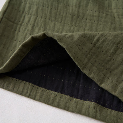 Lässige Lounge-Shorts aus Baumwollgaze mit Kordelzug - image 41