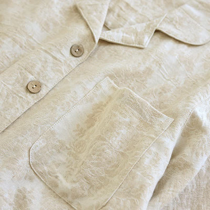 Minimalistisches Loungewear-Set für Paare mit Knopfleiste - image 6