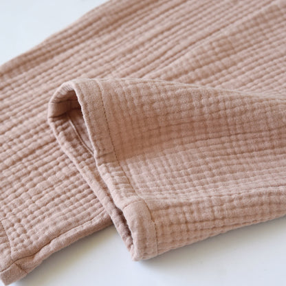 Loungewear-Set aus Baumwollgaze mit Kontrastbesatz - image 13