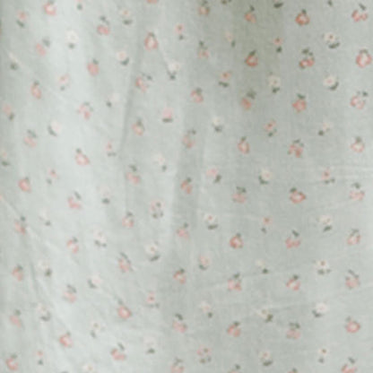 Loungewear-Set aus mintfarbenem Satin-Top und Shorts mit Blumenmuster - image 10