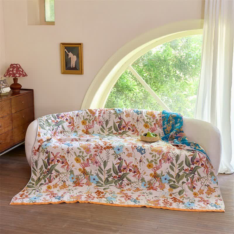 Wendedecke aus Baumwollgaze „Cottage Bloom“ - image 4